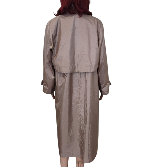 Fleet Street Water Resistant Lined Trench Coat - Size 10P - Picture 5 of 12